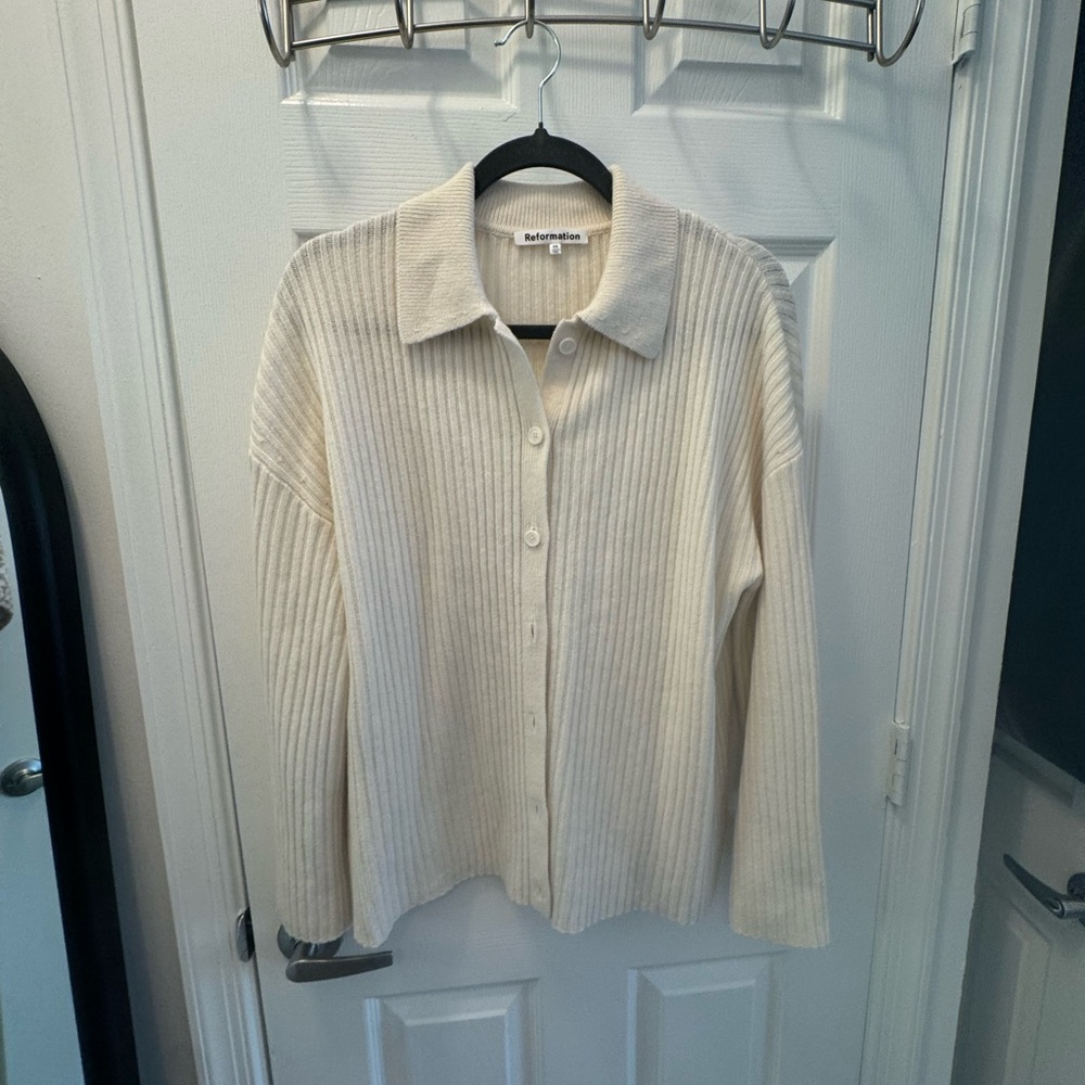 Reformation Fantino Sweater, Size XS, Gossamer